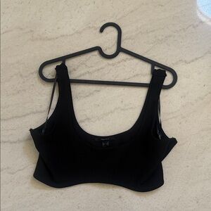 Forever 21 Black Scoop Neck Bra
